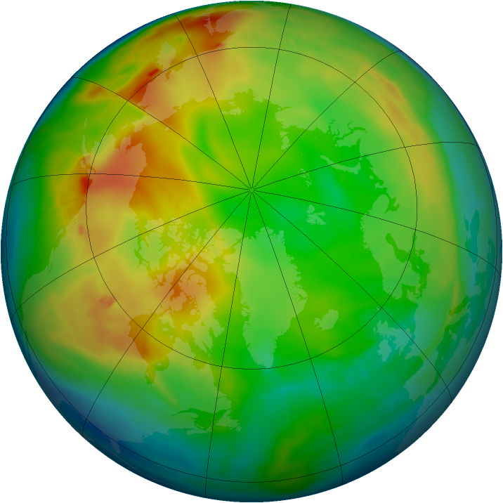 Arctic ozone map for 26 December 2014
